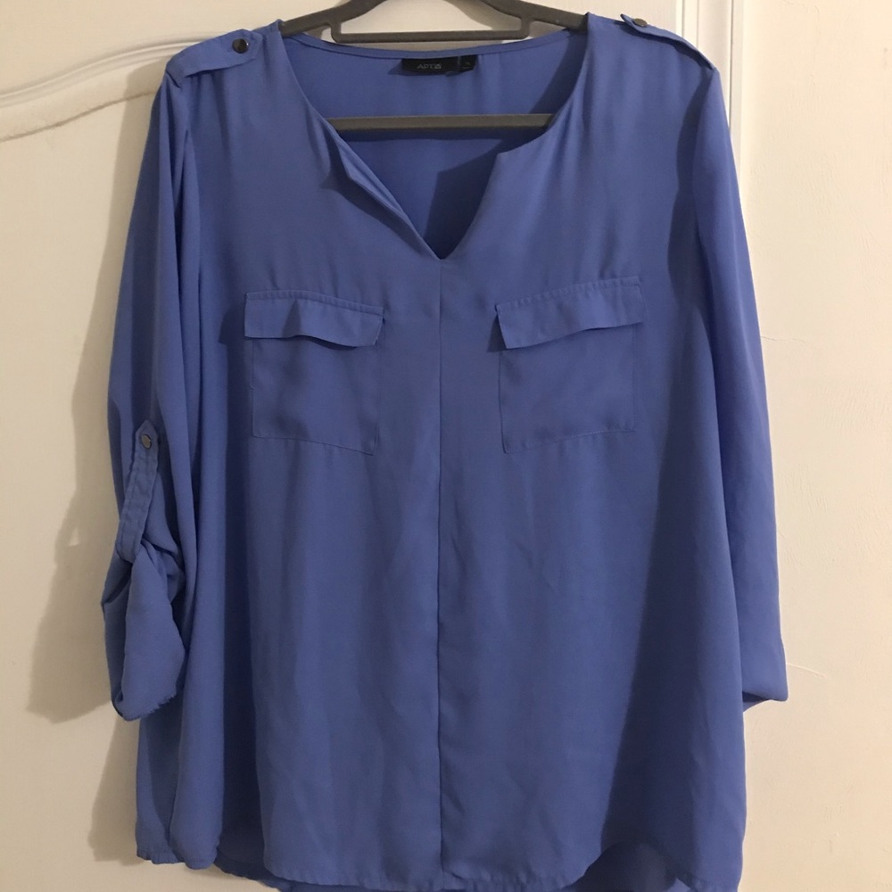 Light blue blouse